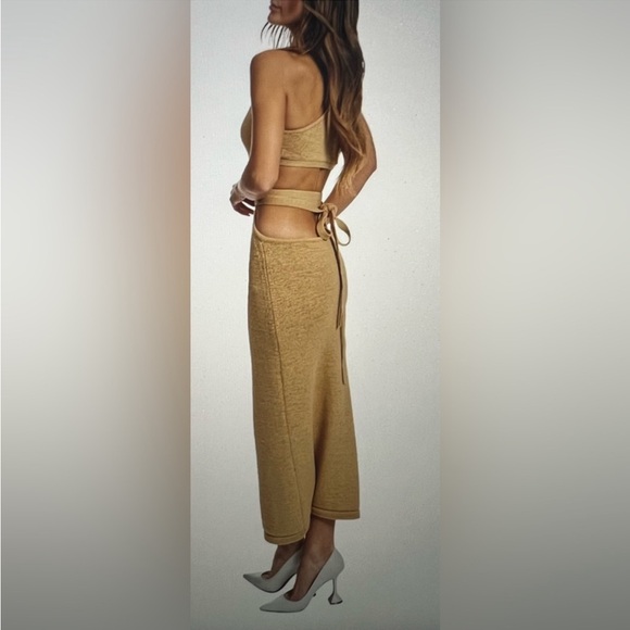 Cult Gaia NWT Aziza Knit Dress in Sand 🤩 - Picture 5 of 13